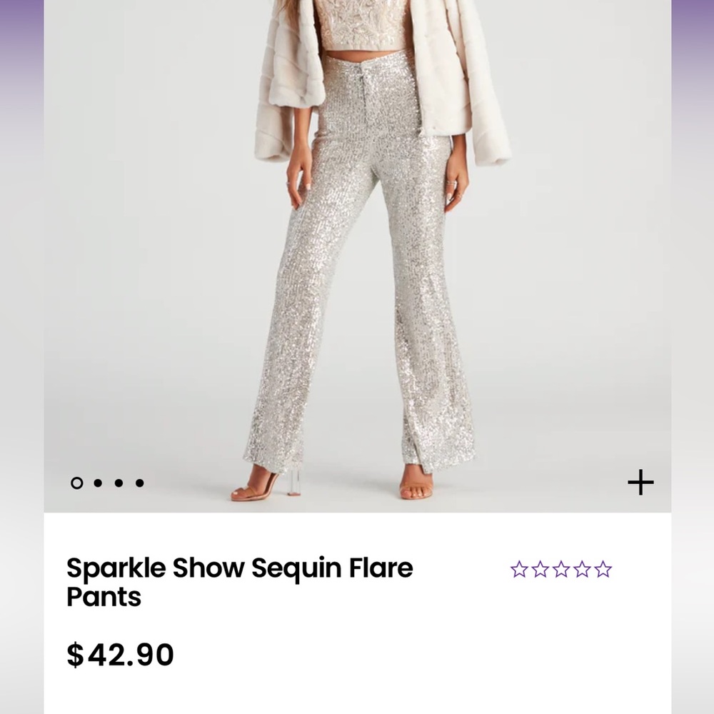 Windsor sparkly flare pants
